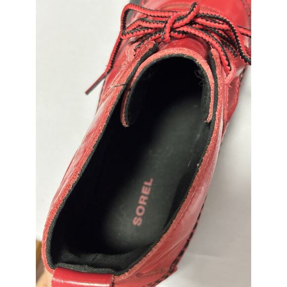 Sorel Women's 10 Out N About Red Waterproof Duck Rain Boots Outdoors Winter - Picture 8 of 9